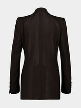 Tom Ford Espresso Brown Double-Breasted Virgin Wool Blazer