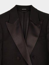 Tom Ford Black Double-Breasted Tuxedo Blazer