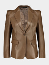 Tom Ford Taupe Lamb Leather Single-Breasted Jacket
