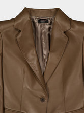Tom Ford Taupe Lamb Leather Single-Breasted Jacket
