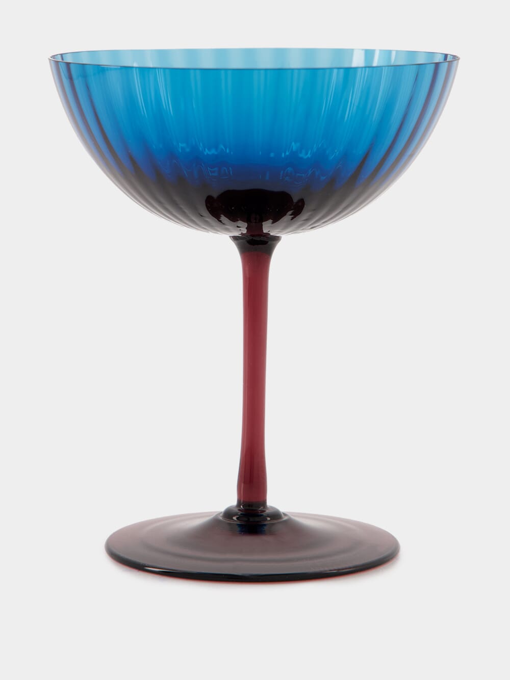 Blu Fumé Champagne Coupe Set of 2