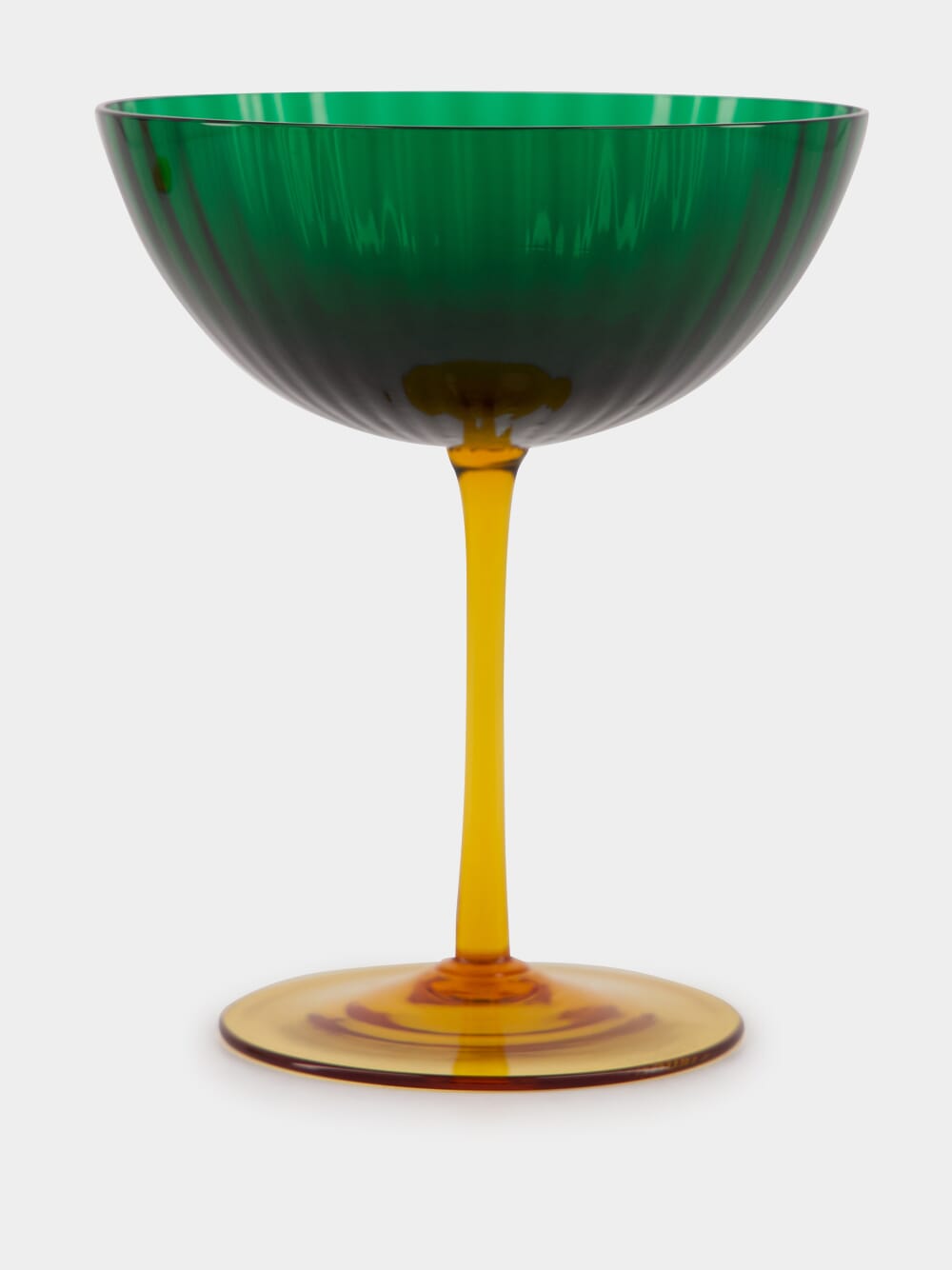 Verde Glass Champagne Coupe