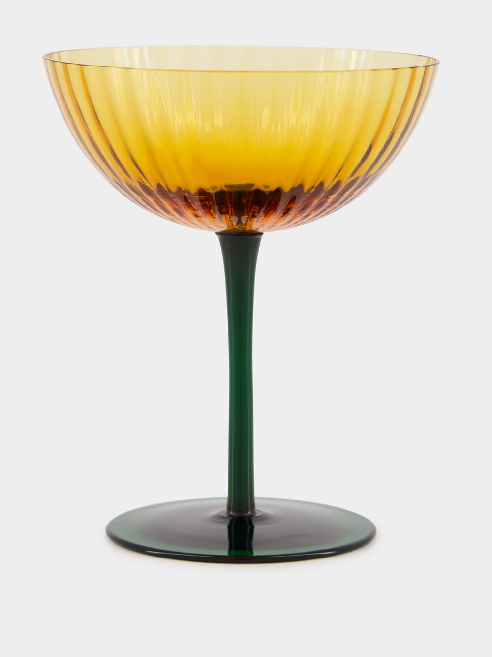 Giallo Glass Champagne Coupe