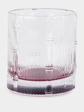 La DoubleJ Solid Pink Bamboo Set of 2 Tumbler Glasses