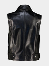 Marni Black Leather Zip-Through Vest