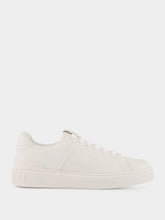 Balmain White Calfskin B-Court Sneakers