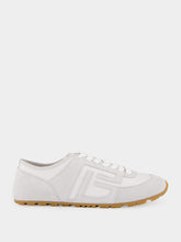 Balmain White Racer 45 Leather Trainers