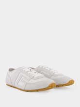Balmain White Racer 45 Leather Trainers