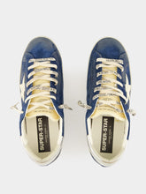 Golden Goose Blue Suede Super-Star Sneakers