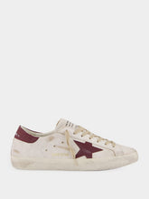 Golden Goose White and Red Superstar Sneakers