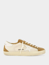 Golden Goose Cream and Brown Super-Star Crochet Sneakers
