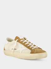 Golden Goose Cream and Brown Super-Star Crochet Sneakers
