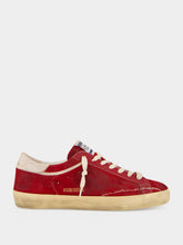 Golden Goose Red Super-Star Suede Sneakers