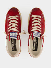 Golden Goose Red Super-Star Suede Sneakers
