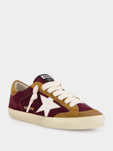 Golden Goose Bordeaux and Brown Superstar Sneakers with Leather Star