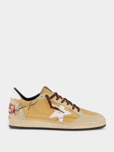 Golden Goose Sand and Milk Ball Star Leather Sneakers