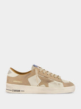 Golden Goose Marble and Off-White Stardan Nabuk Sneakers