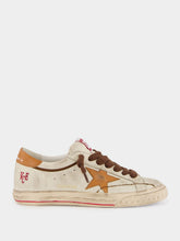 Golden Goose Beige and Brown Super-Star Leather Sneakers