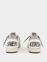 Golden Goose White, Dove and Bordeaux Ball Star Leather Sneakers