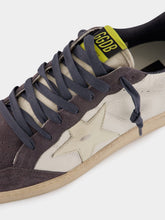 Golden Goose Ballstar White and Blue Sneakers