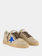 Golden Goose Bluette and Dark Burgundy Ball Star Sneakers