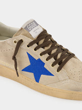 Golden Goose Bluette and Dark Burgundy Ball Star Sneakers