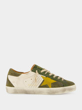 Golden Goose Olive Green Super-Star Suede Sneakers