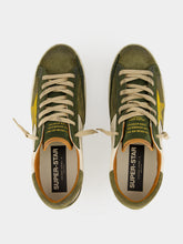 Golden Goose Olive Green Super-Star Suede Sneakers