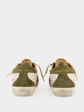 Golden Goose Olive Green Super-Star Suede Sneakers