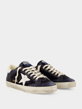 Golden Goose Dark Blue Super-Star Leather Sneakers