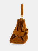 Balmain Brown Anthem Medium Suede Leather Bag