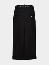 Marni Black Virgin Wool Midi Skirt