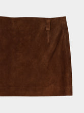 Marni Sudan Brown Crust Leather Mini Skirt