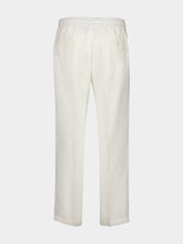 Dolce & Gabbana White Linen Jogging Trousers