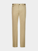 Dolce & Gabbana Beige Stretch Cotton Gabardine Trousers
