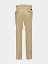 Dolce & Gabbana Beige Stretch Cotton Gabardine Trousers