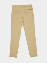 Dolce & Gabbana Beige Stretch Cotton Gabardine Trousers