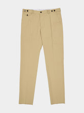 Dolce & Gabbana Beige Stretch Cotton Gabardine Trousers