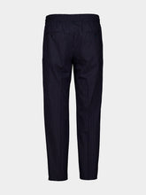 Dolce & Gabbana Black Pinstripe Wool Jogging Trousers