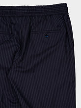 Dolce & Gabbana Black Pinstripe Wool Jogging Trousers