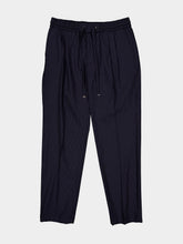Dolce & Gabbana Black Pinstripe Wool Jogging Trousers