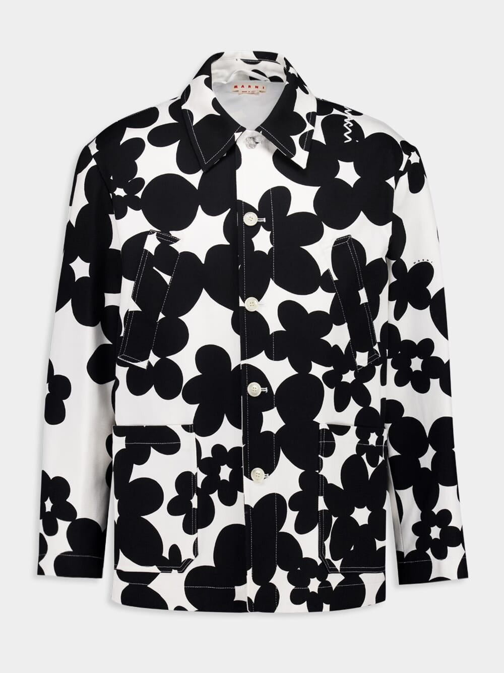 Black and White Dillies Print Jacket