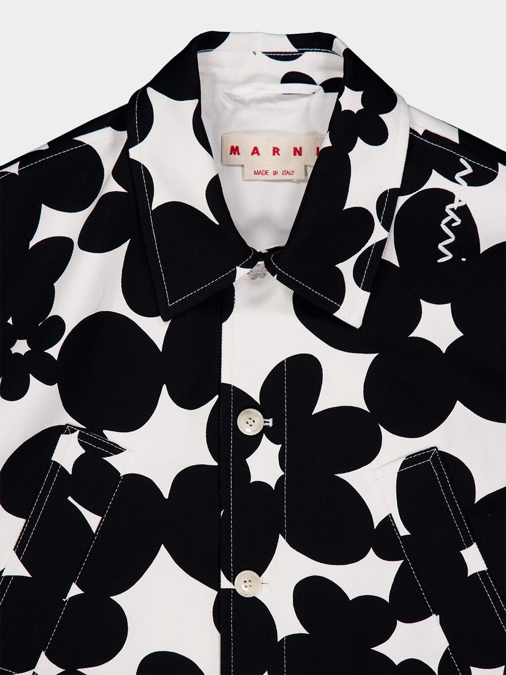 Black and White Dillies Print Jacket