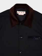 Marni Black Virgin Wool Tropical Jacket