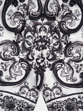 Dolce & Gabbana Majolica Silk Twill Shorts