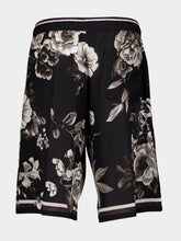 Dolce & Gabbana Floral-Print Silk Jogging Shorts