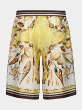 Dolce & Gabbana Shell Printed Silk Twill Shorts