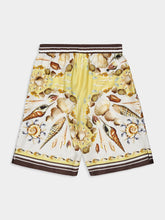 Dolce & Gabbana Shell Printed Silk Twill Shorts