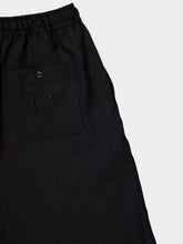 Dolce & Gabbana Black Casual Fit Linen Shorts