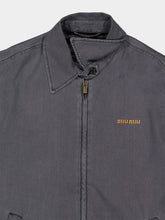 Miu Miu Black Chambray Blouson Jacket